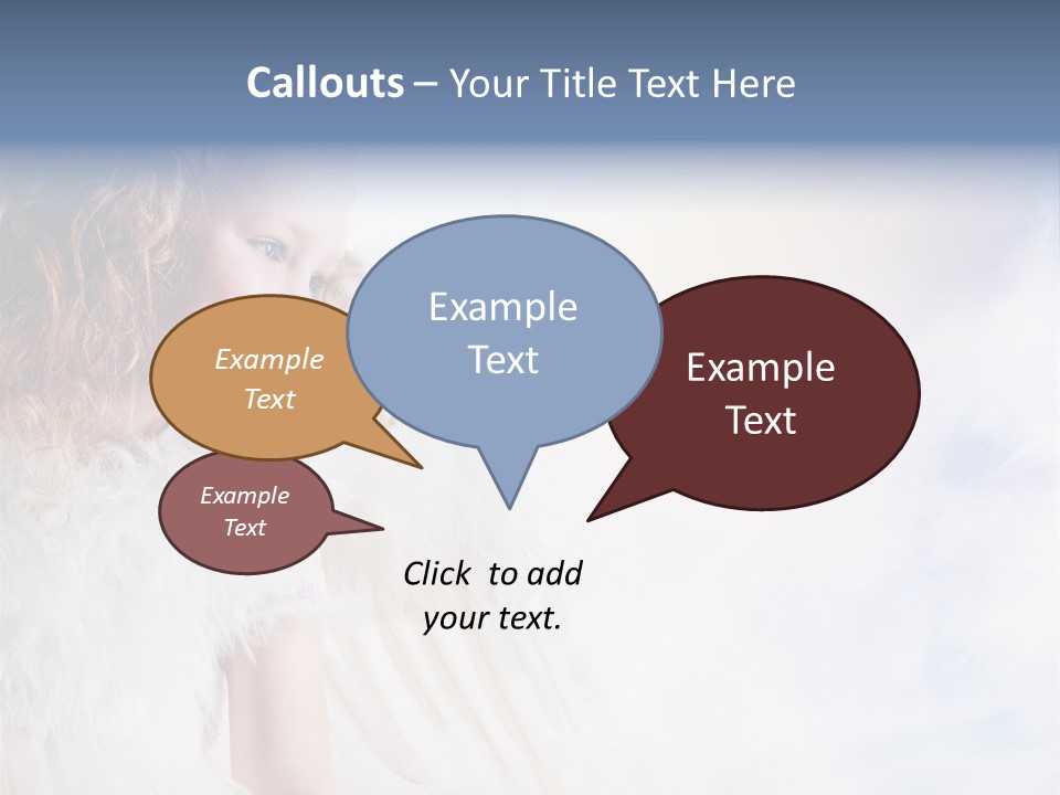 Cheerful Wings Beautiful PowerPoint Template