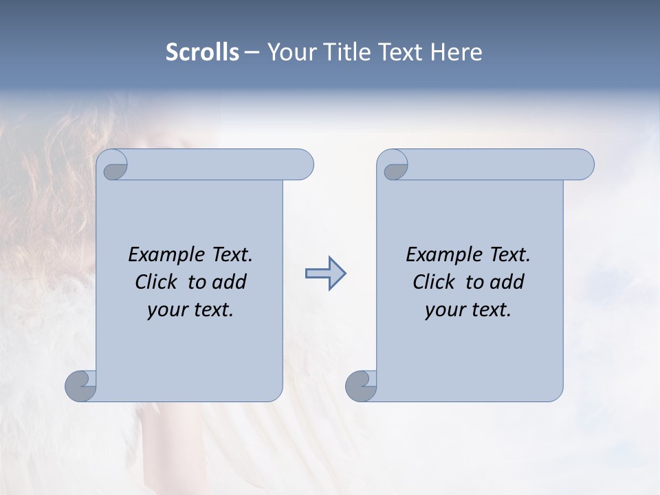 Cheerful Wings Beautiful PowerPoint Template