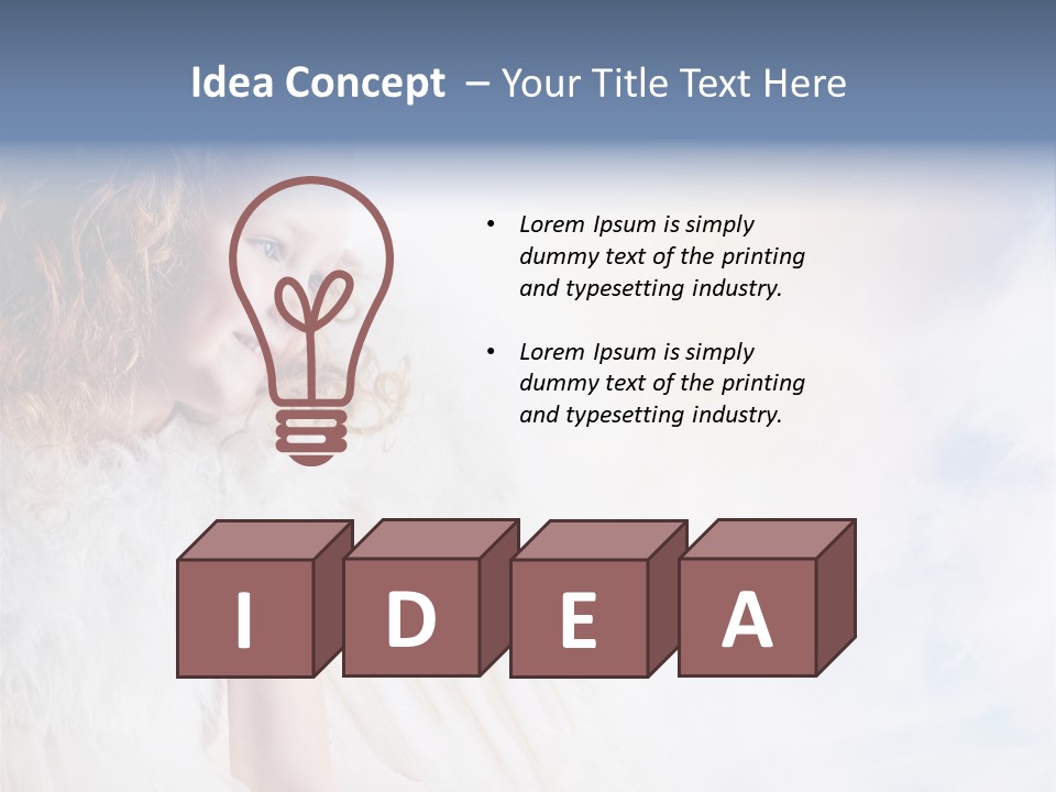 Cheerful Wings Beautiful PowerPoint Template