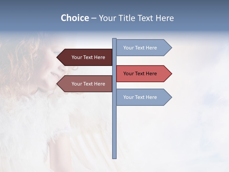 Cheerful Wings Beautiful PowerPoint Template