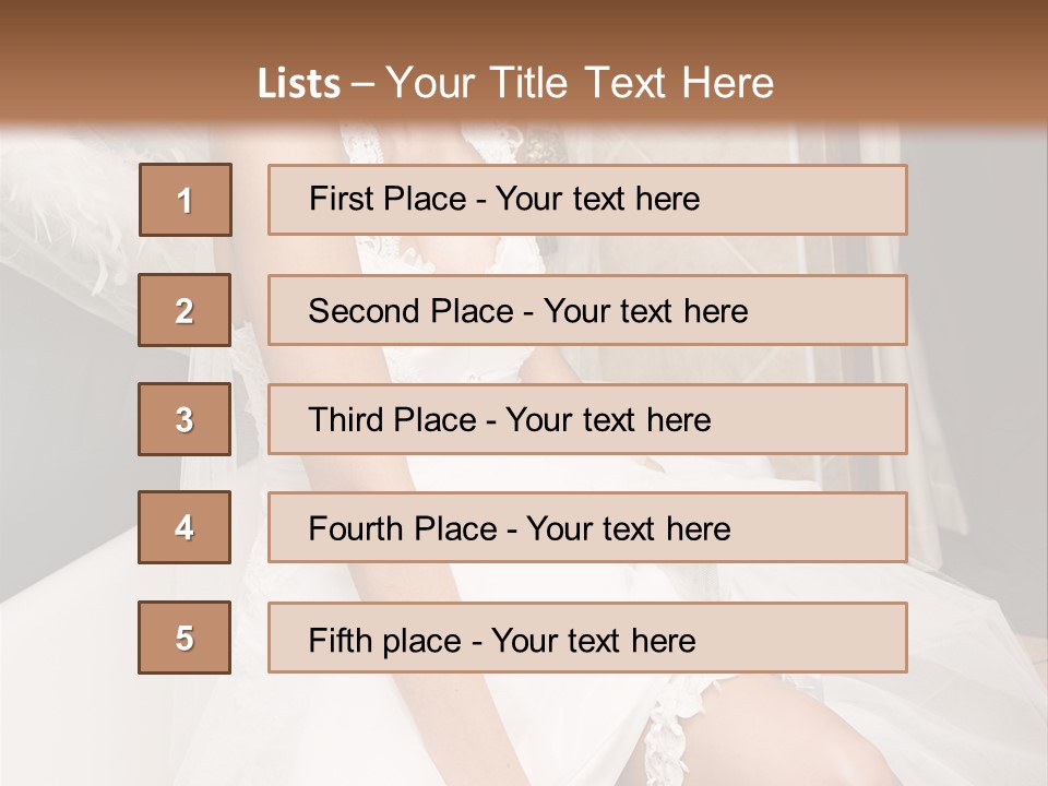 Beautiful Model Blond PowerPoint Template