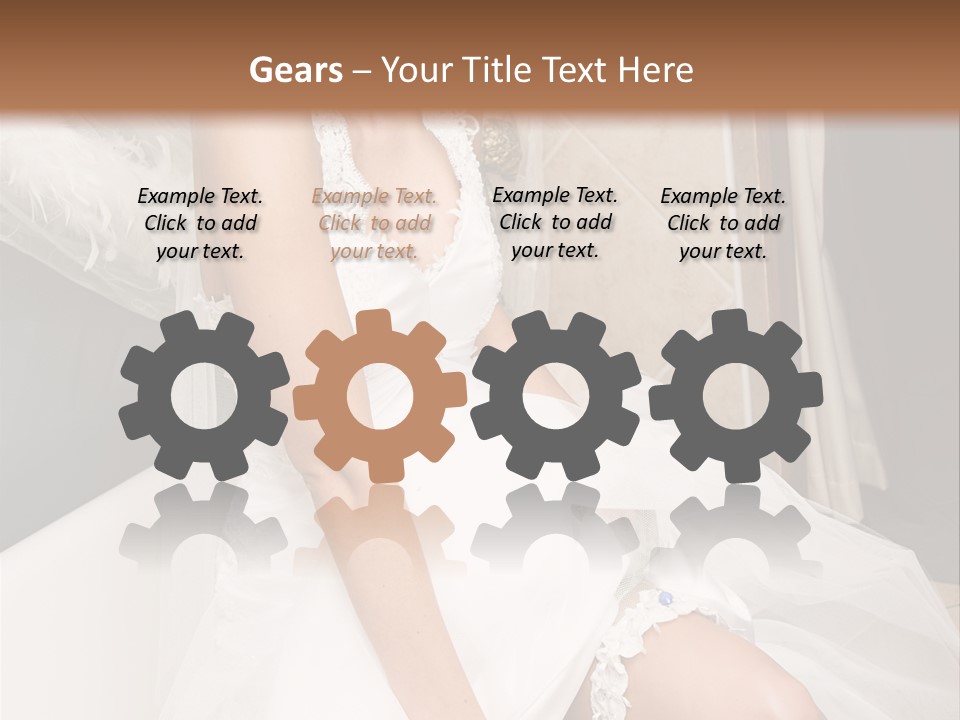 Beautiful Model Blond PowerPoint Template