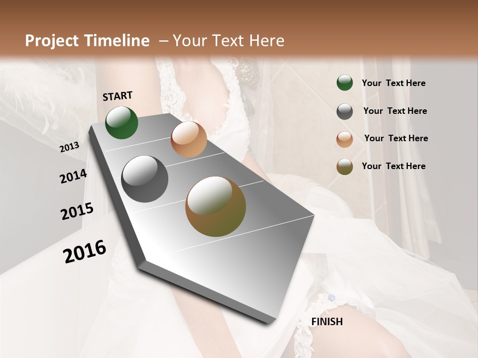 Beautiful Model Blond PowerPoint Template