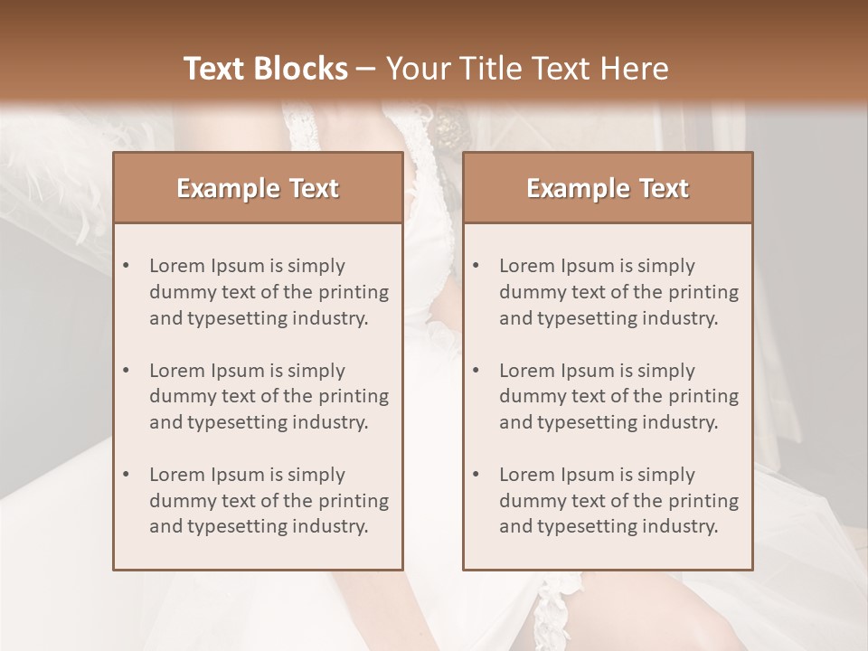 Beautiful Model Blond PowerPoint Template