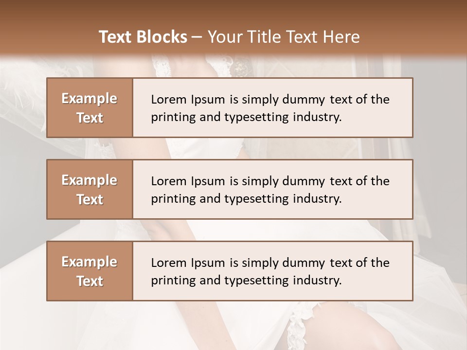 Beautiful Model Blond PowerPoint Template