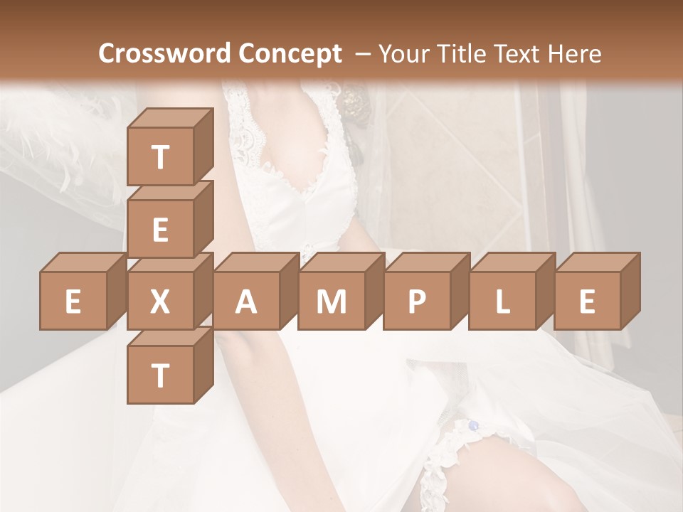 Beautiful Model Blond PowerPoint Template