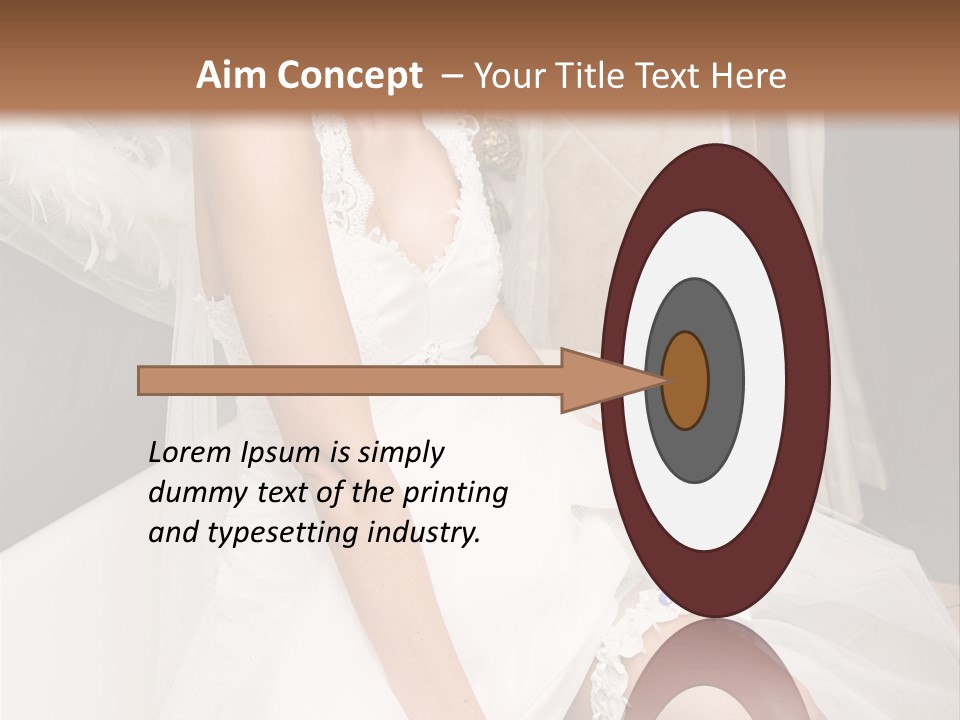 Beautiful Model Blond PowerPoint Template