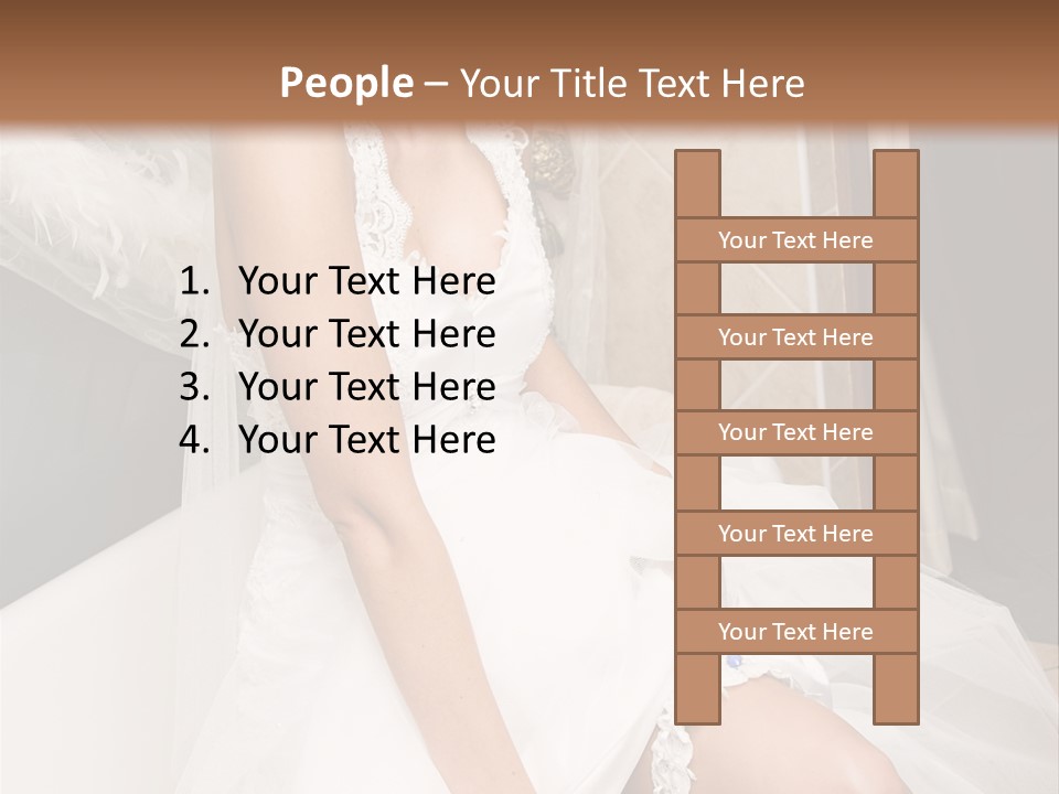 Beautiful Model Blond PowerPoint Template