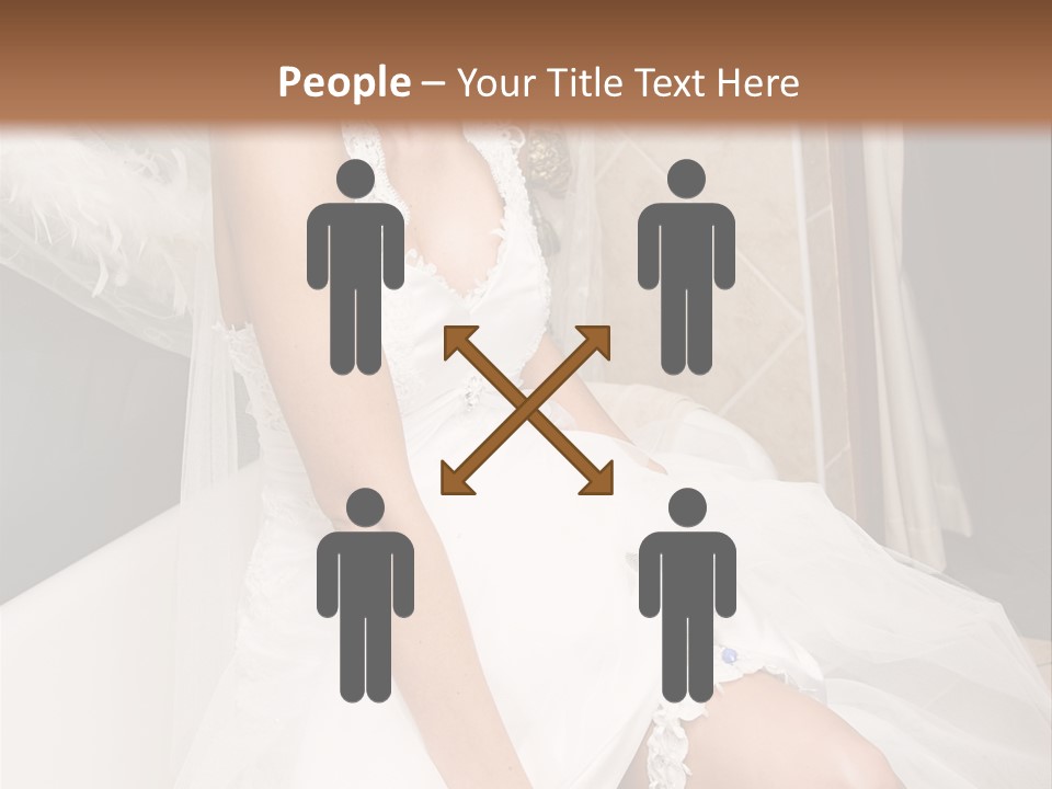 Beautiful Model Blond PowerPoint Template