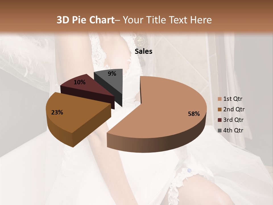 Beautiful Model Blond PowerPoint Template