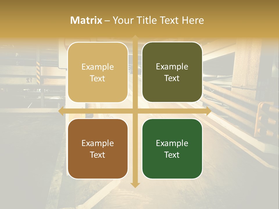 Garage City Drive PowerPoint Template