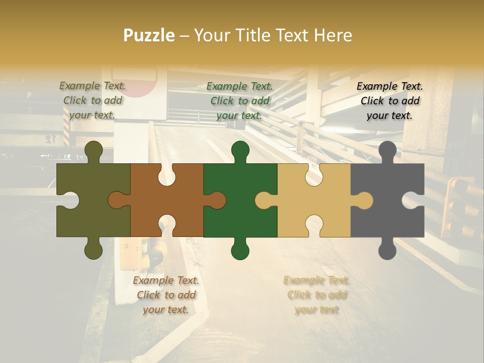 Garage City Drive PowerPoint Template