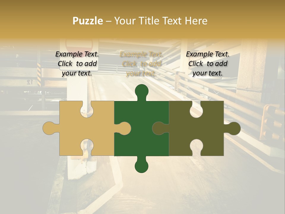 Garage City Drive PowerPoint Template