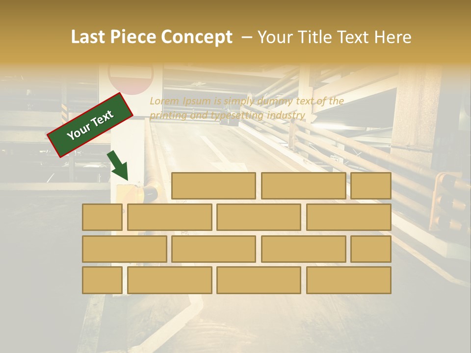 Garage City Drive PowerPoint Template