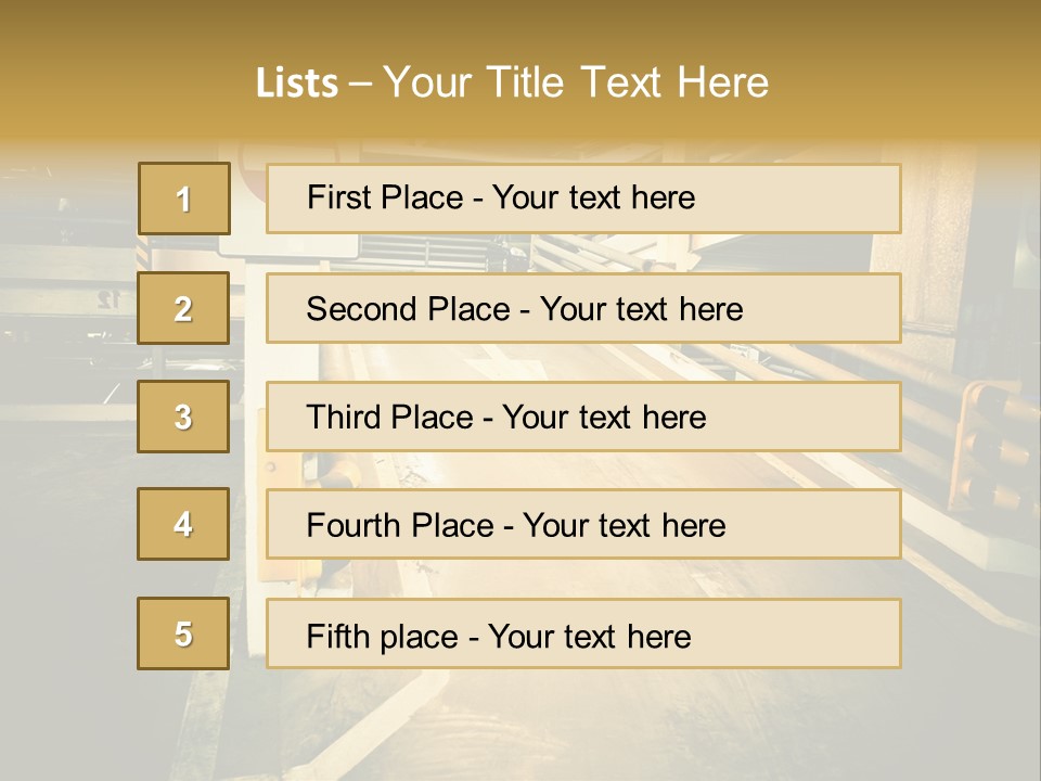 Garage City Drive PowerPoint Template