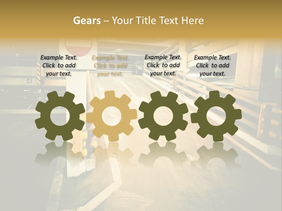 Garage City Drive PowerPoint Template