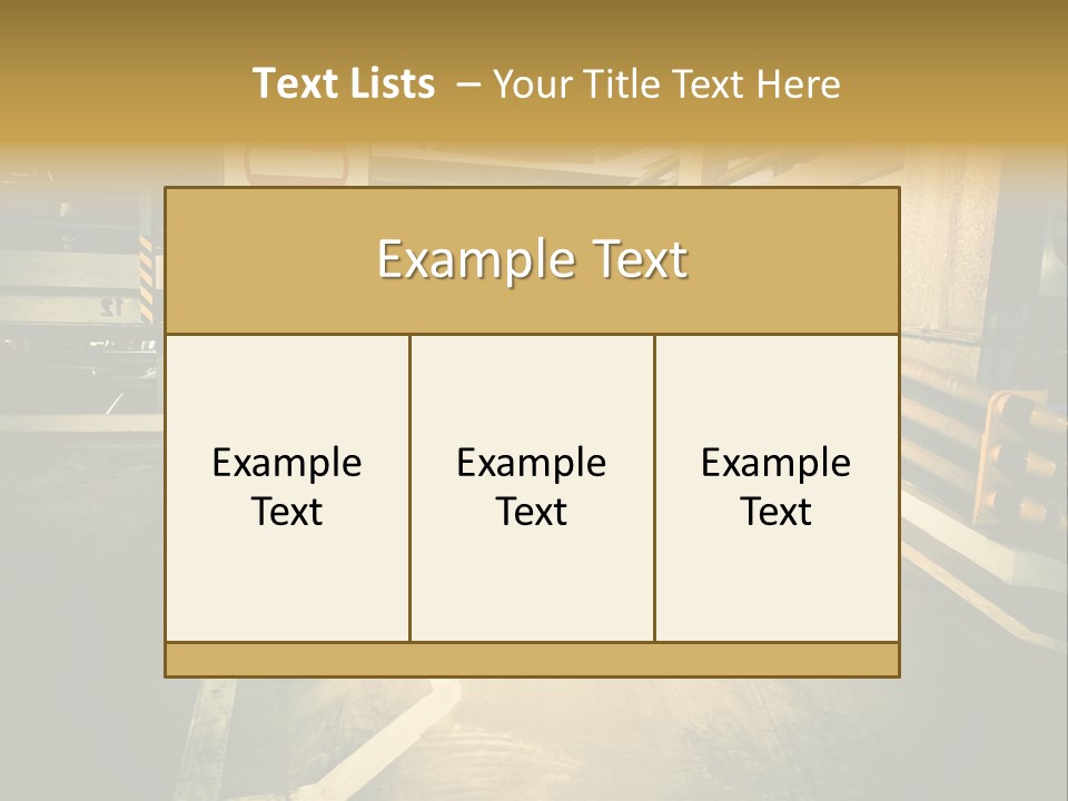 Garage City Drive PowerPoint Template