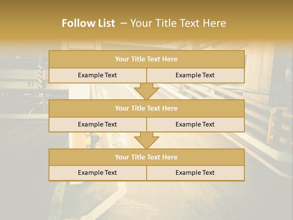 Garage City Drive PowerPoint Template