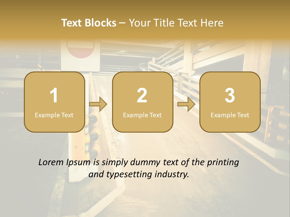 Garage City Drive PowerPoint Template