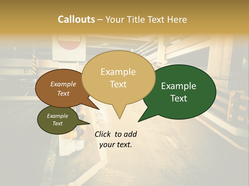 Garage City Drive PowerPoint Template
