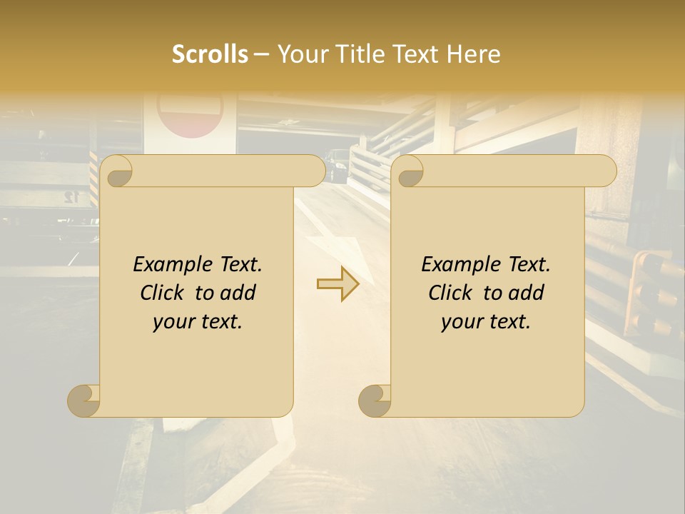 Garage City Drive PowerPoint Template