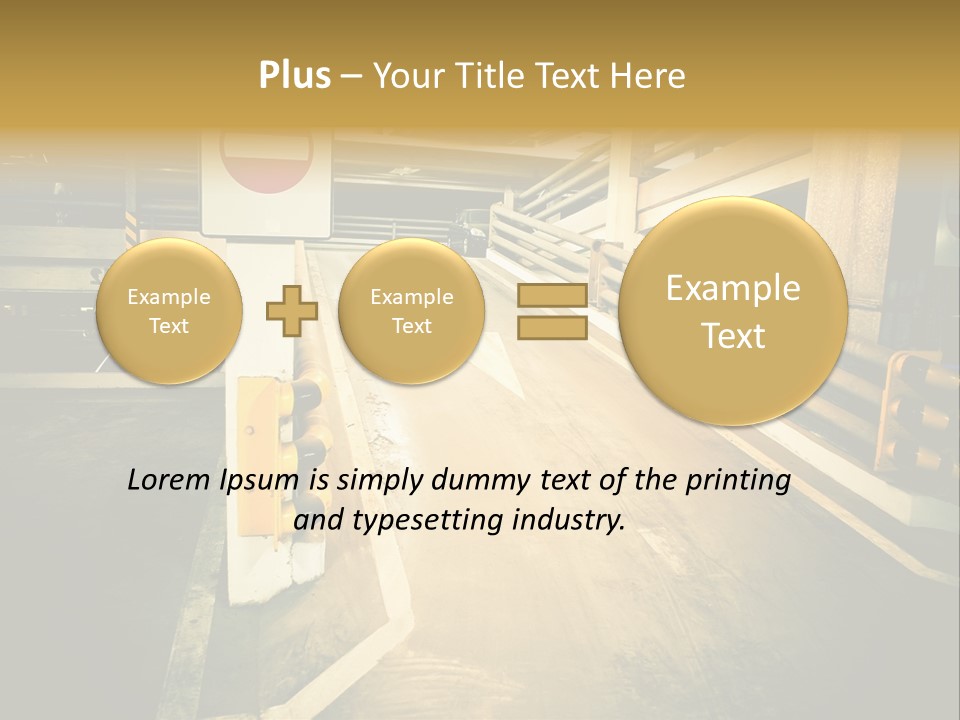 Garage City Drive PowerPoint Template