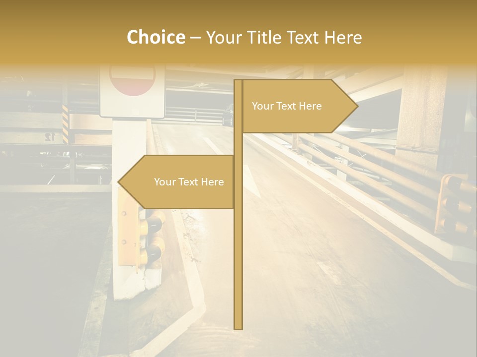 Garage City Drive PowerPoint Template