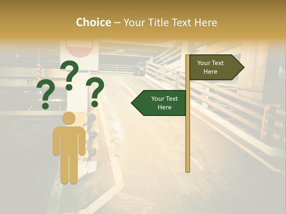 Garage City Drive PowerPoint Template