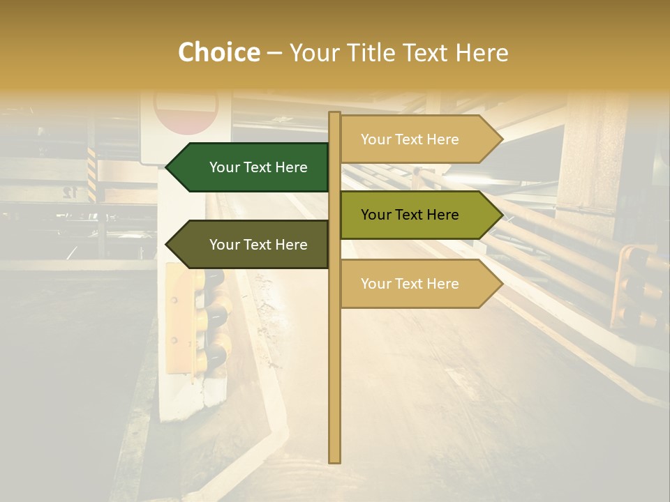 Garage City Drive PowerPoint Template