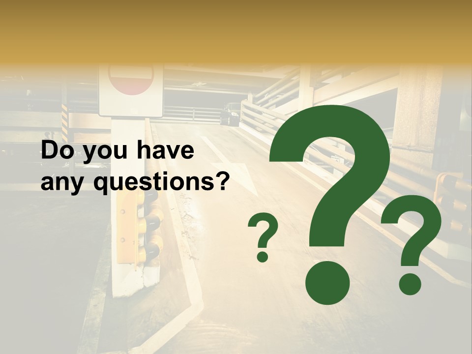 Garage City Drive PowerPoint Template