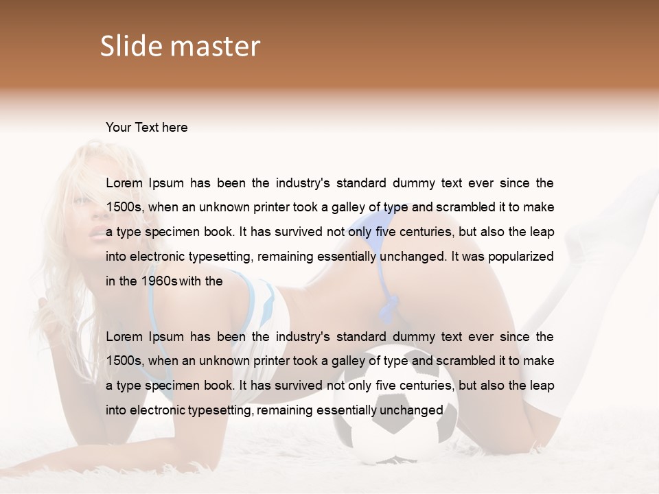 Body Spats Soccer PowerPoint Template