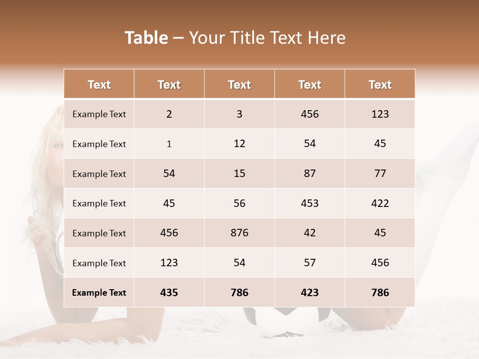 Body Spats Soccer PowerPoint Template