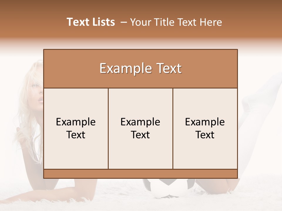 Body Spats Soccer PowerPoint Template