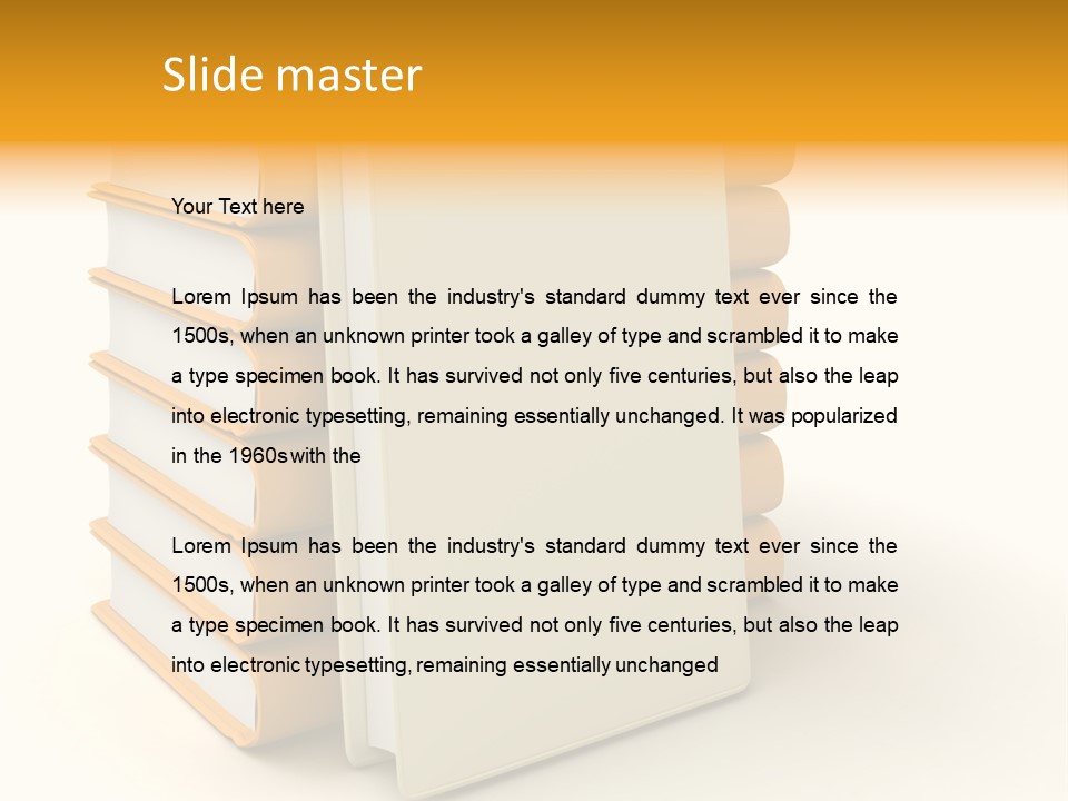 Decorative White Glamour PowerPoint Template