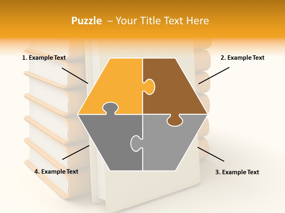 Decorative White Glamour PowerPoint Template