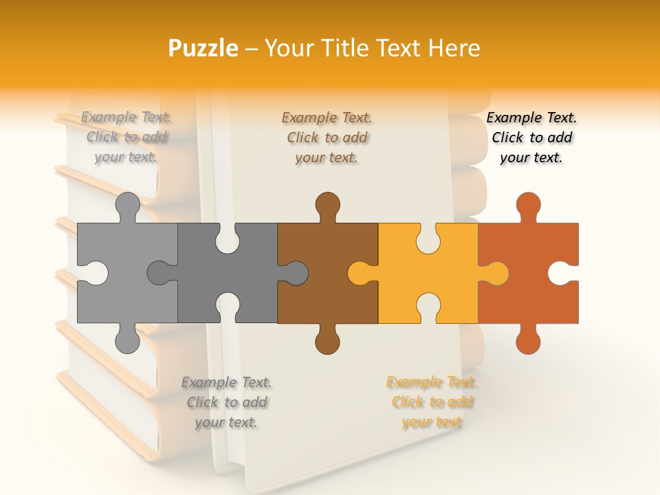 Decorative White Glamour PowerPoint Template