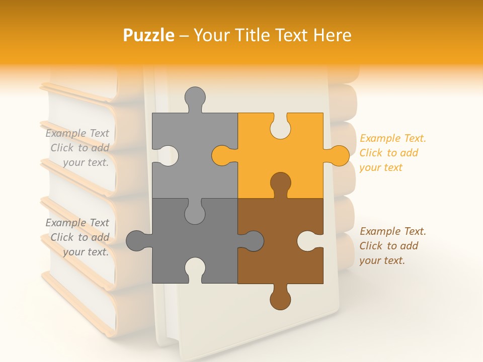 Decorative White Glamour PowerPoint Template