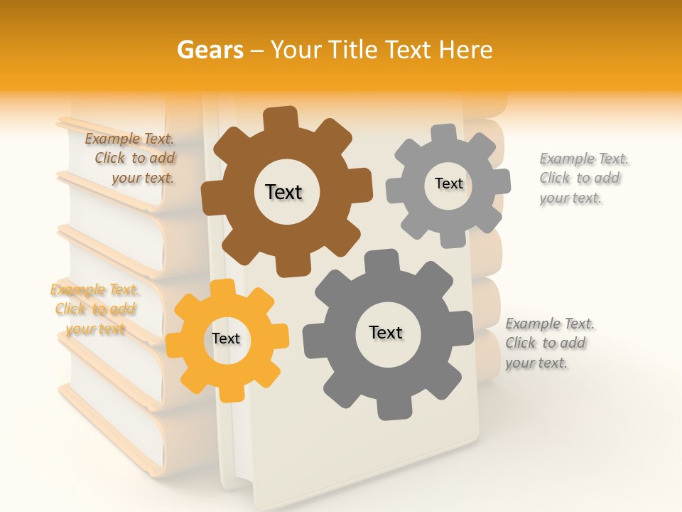 Decorative White Glamour PowerPoint Template