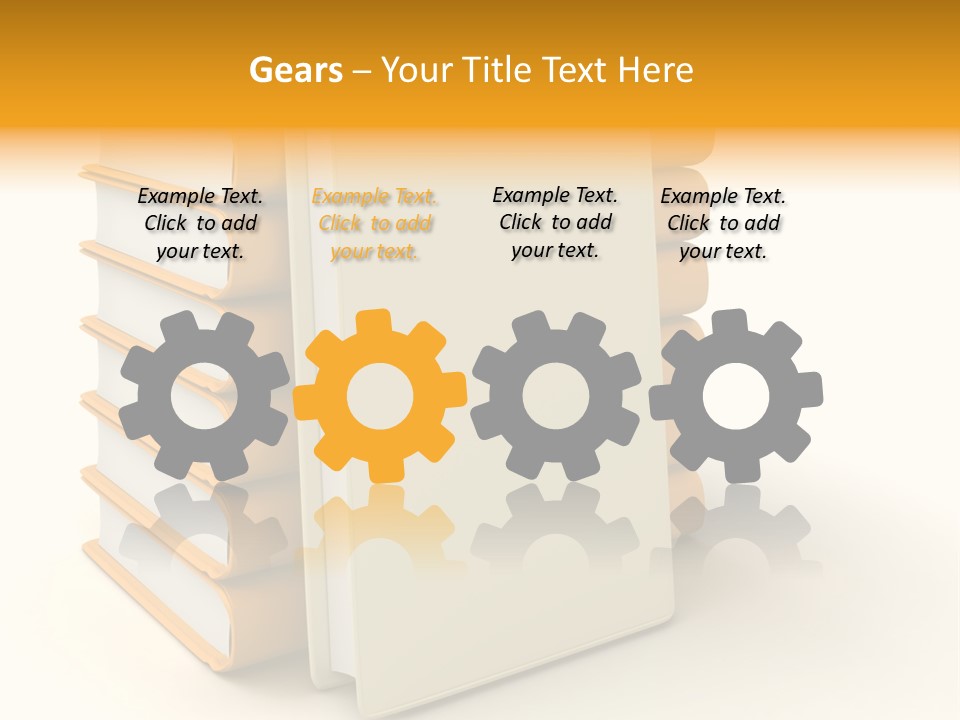 Decorative White Glamour PowerPoint Template