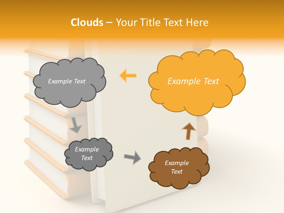 Decorative White Glamour PowerPoint Template