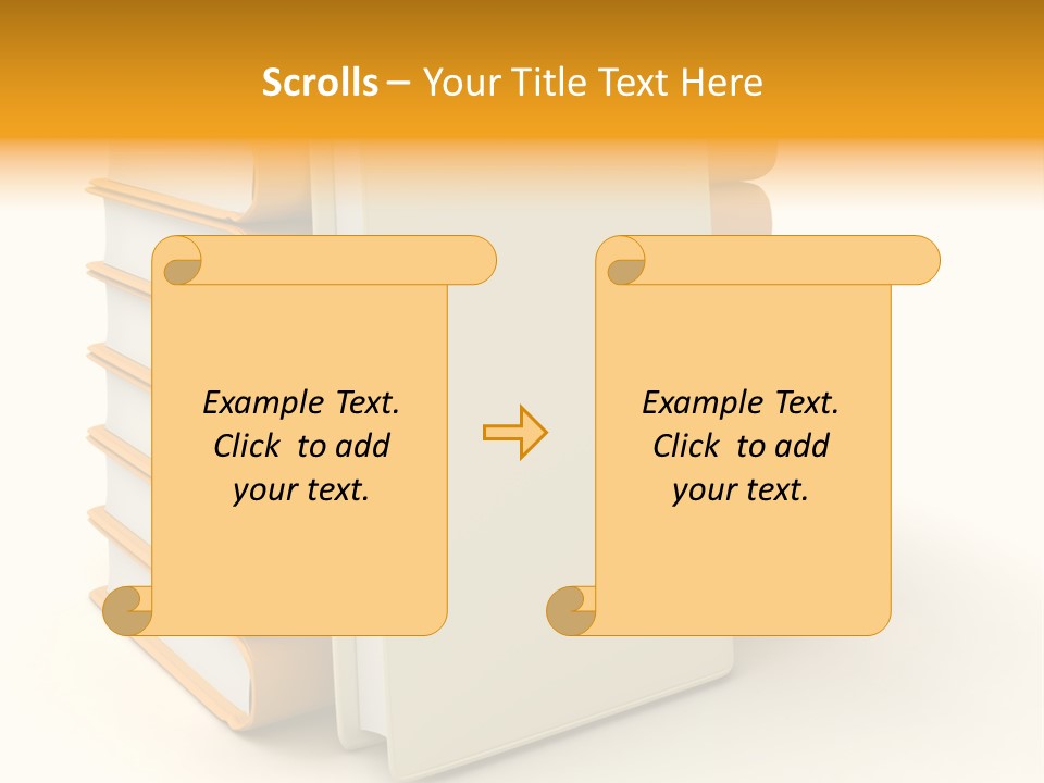 Decorative White Glamour PowerPoint Template