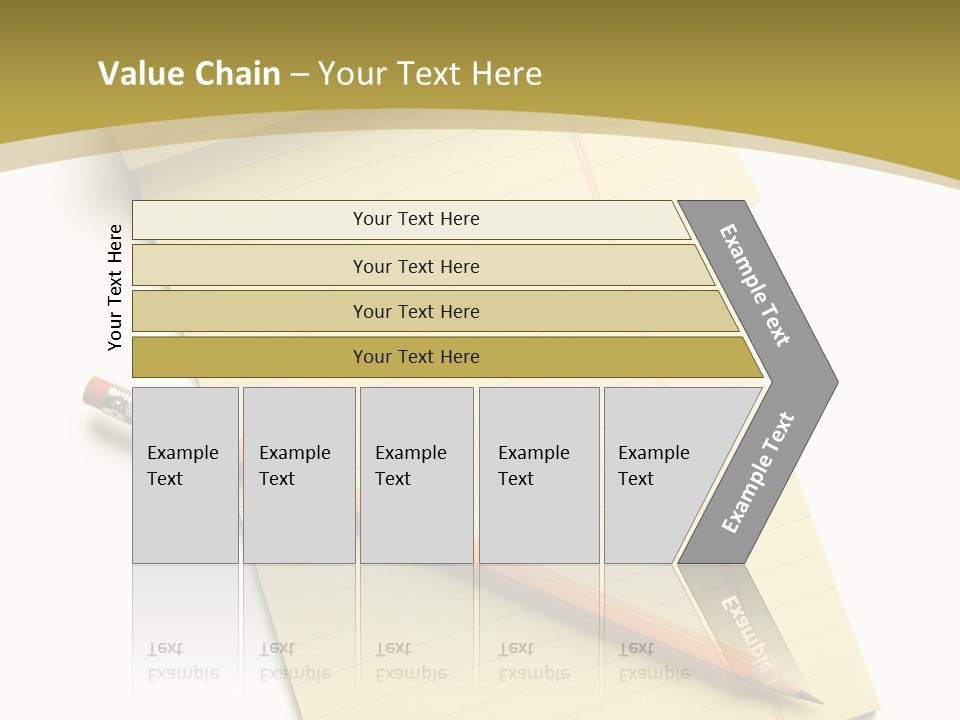 A Piece Of Paper With A Pencil On Top Of It PowerPoint Template