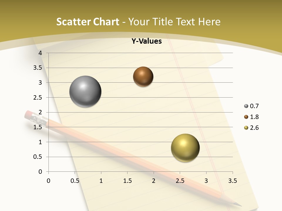 A Piece Of Paper With A Pencil On Top Of It PowerPoint Template