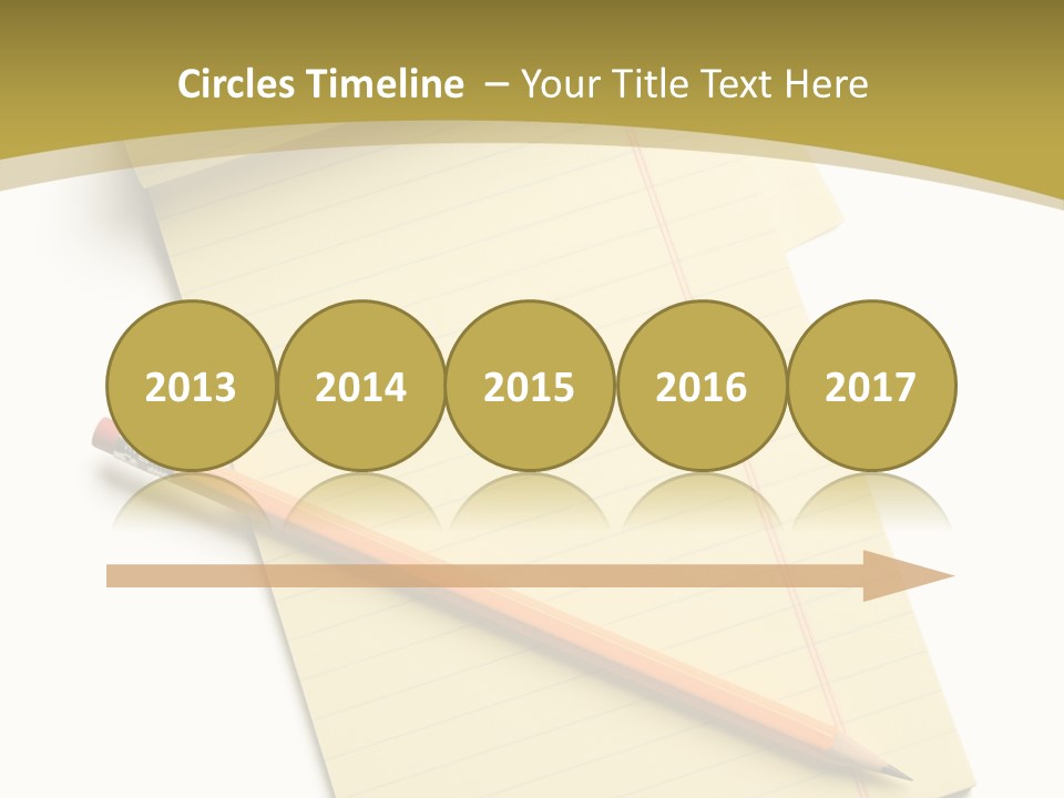 A Piece Of Paper With A Pencil On Top Of It PowerPoint Template