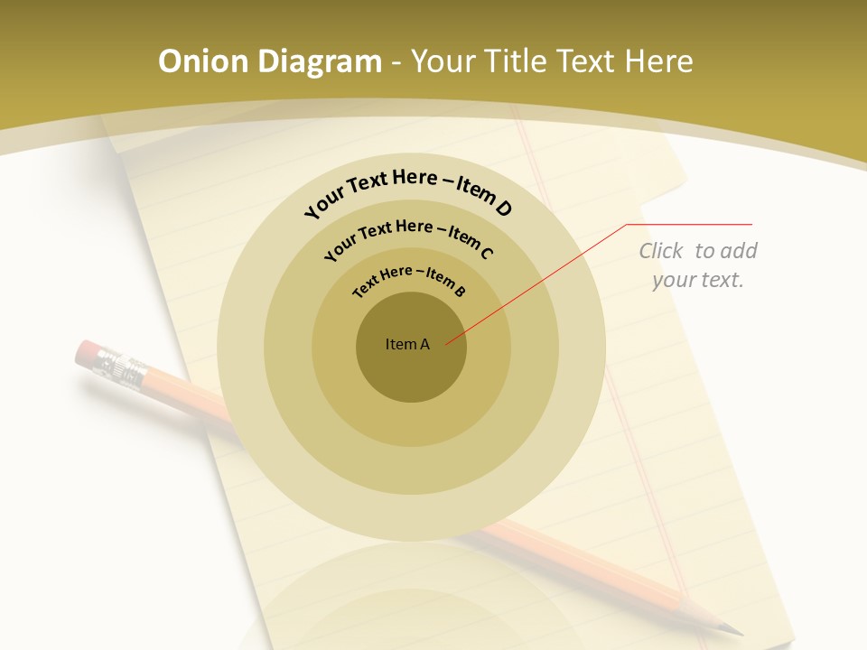 A Piece Of Paper With A Pencil On Top Of It PowerPoint Template