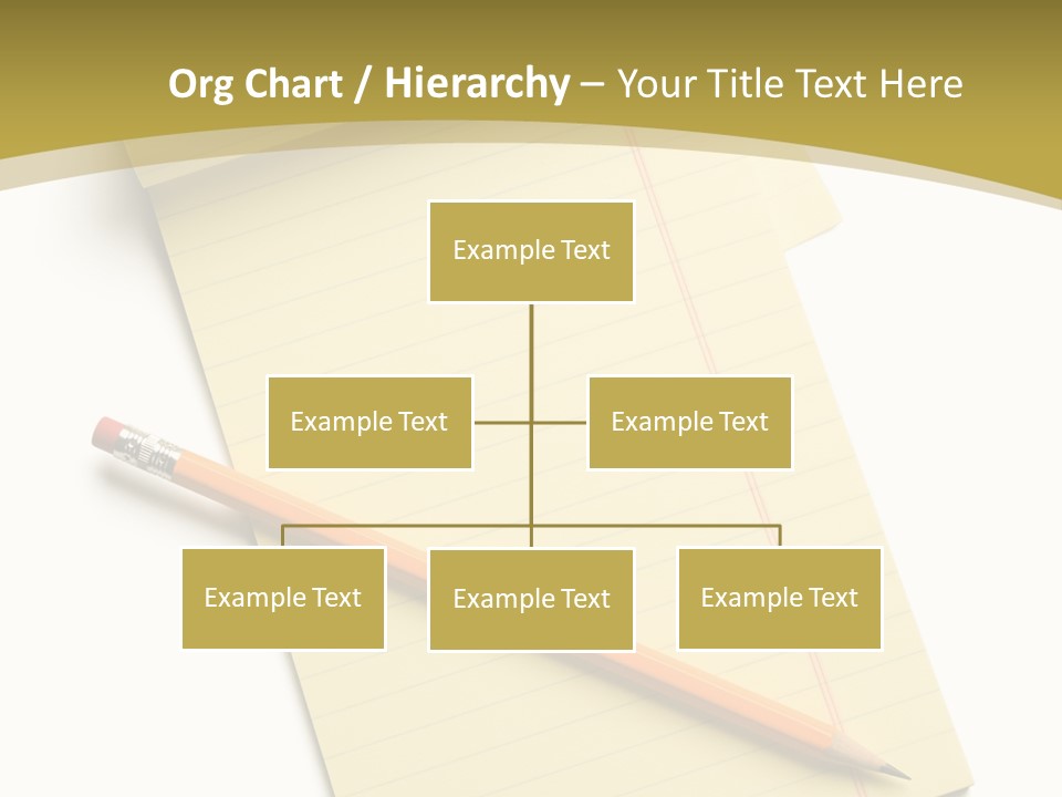A Piece Of Paper With A Pencil On Top Of It PowerPoint Template