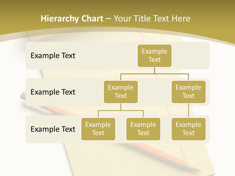 A Piece Of Paper With A Pencil On Top Of It PowerPoint Template