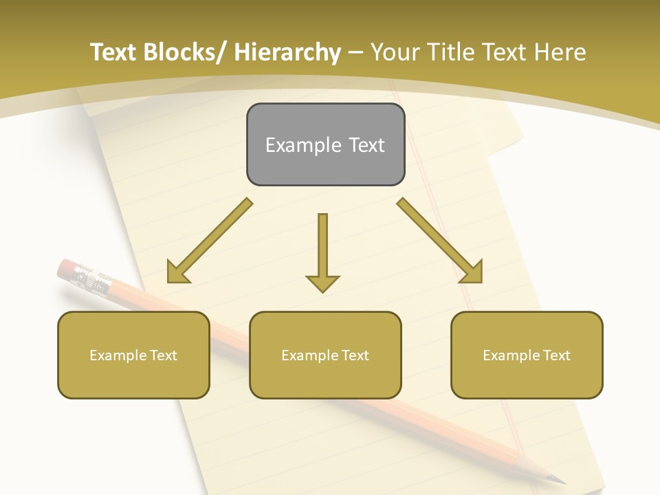 A Piece Of Paper With A Pencil On Top Of It PowerPoint Template