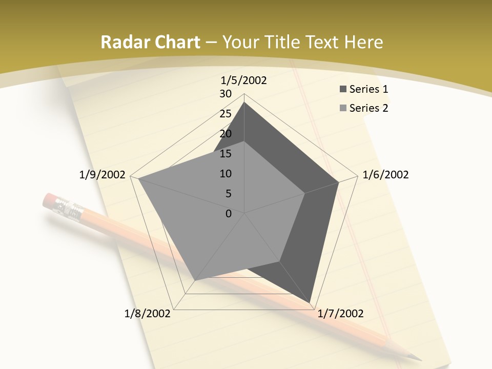 A Piece Of Paper With A Pencil On Top Of It PowerPoint Template