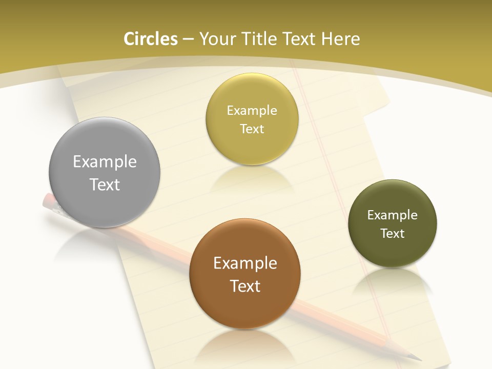 A Piece Of Paper With A Pencil On Top Of It PowerPoint Template